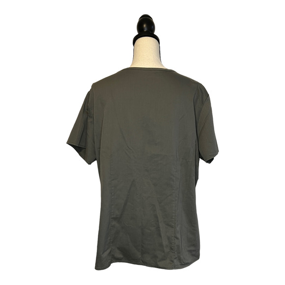 Grey's Anatomy by Barco Women's Scrubs Top Size XL Charcoal Gray V-Neck - Picture 5 of 6